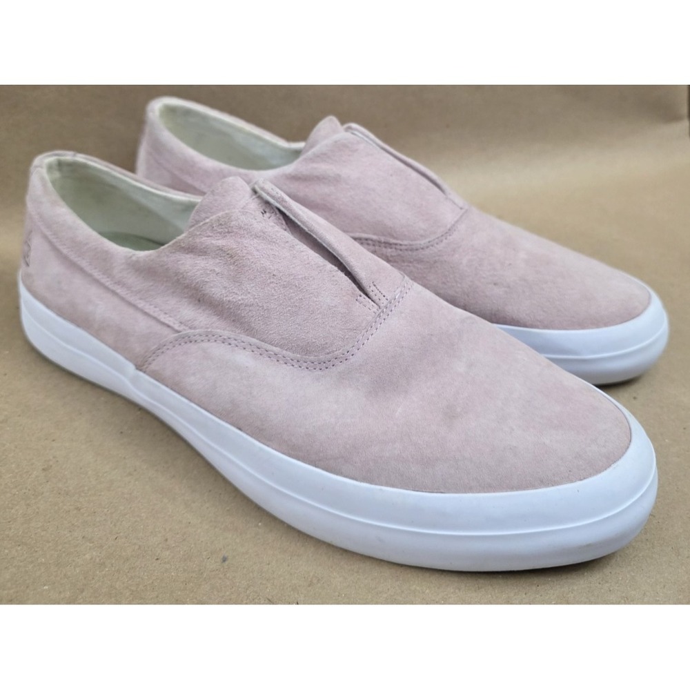 HUF (Sz 11) Dylan Slip On Pink Suede Slip-On Men's Casual Shoes